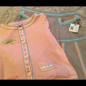Intuitions Sweet Sweater & Skirt Set New